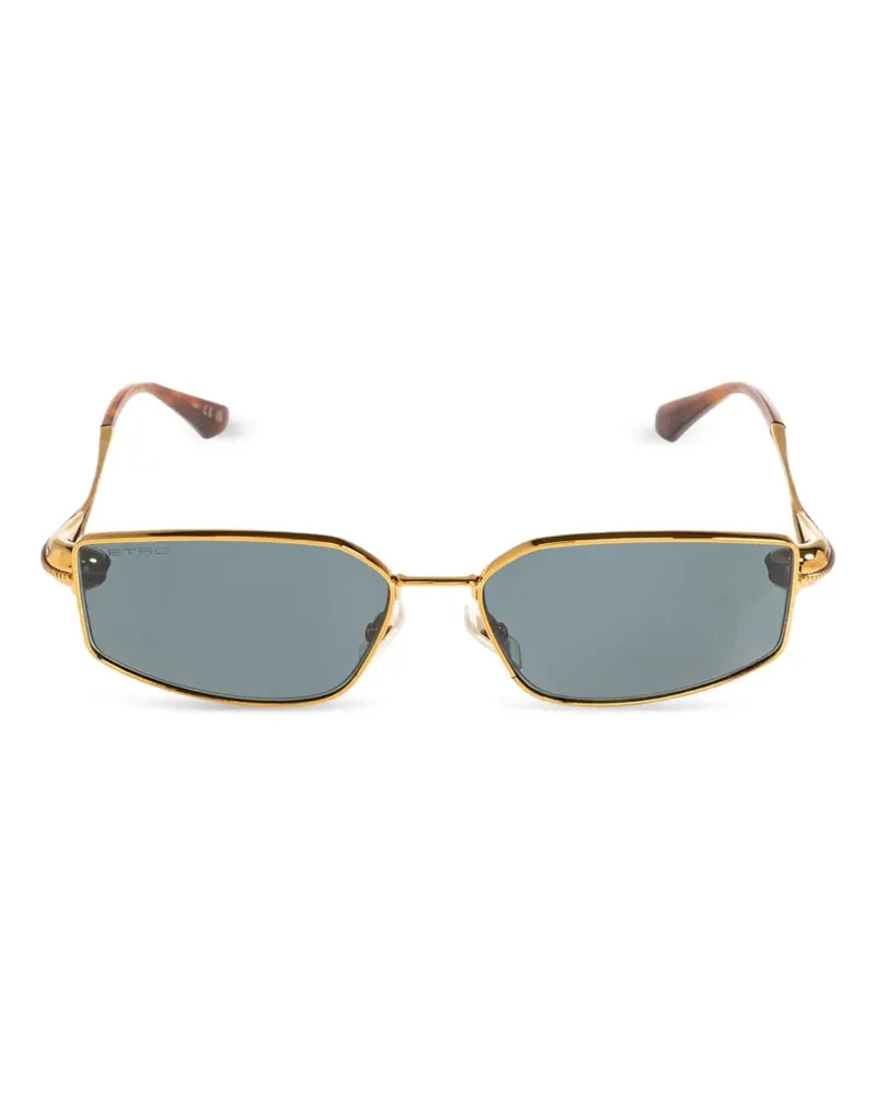 Etro drop geometric-frame sunglasses - Gold Gold