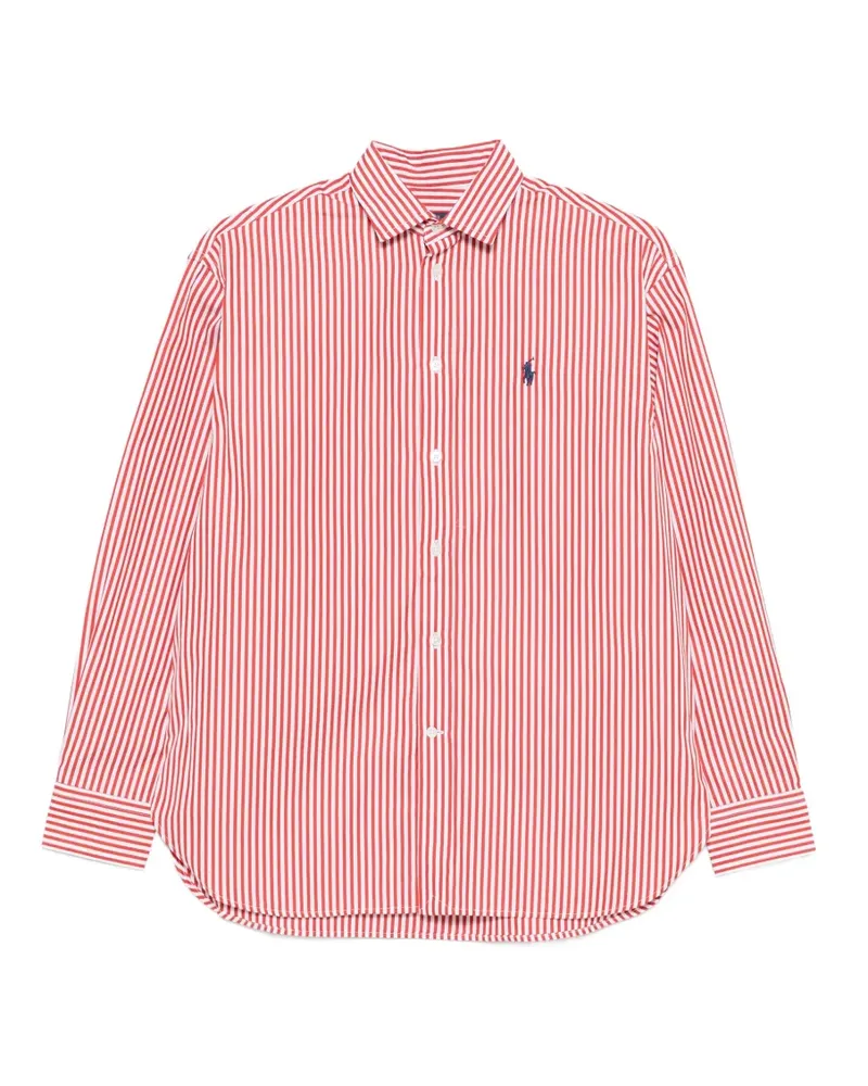 Ralph Lauren Gestreiftes Hemd mit Logo-Stickerei - Orange Orange
