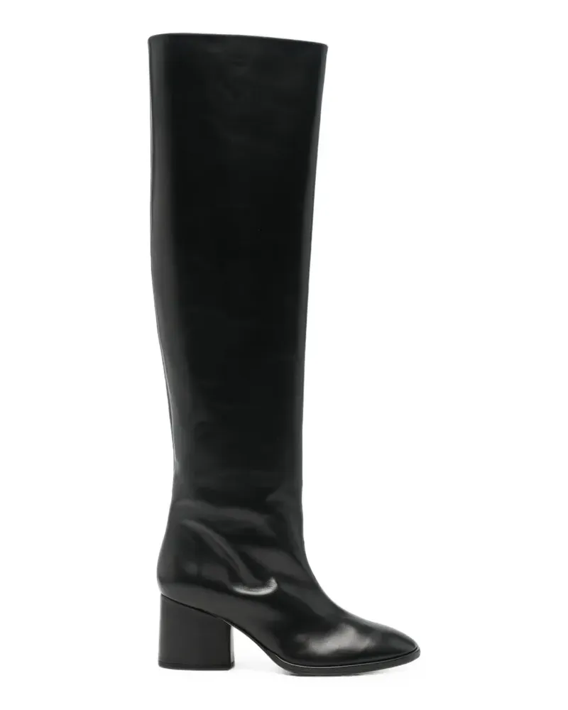 aeyde Almut Stiefel mit Blockabsatz - Schwarz Schwarz