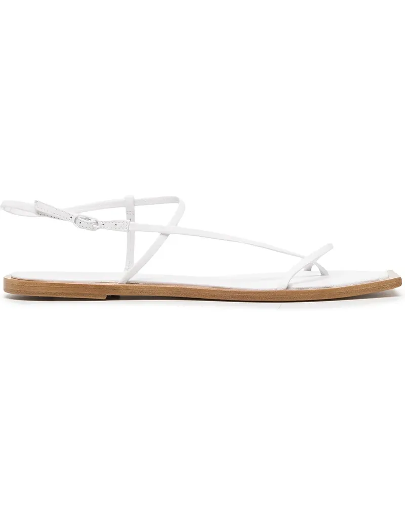 Studio Amelia Flache Filament Sandalen - Weiß Weiß