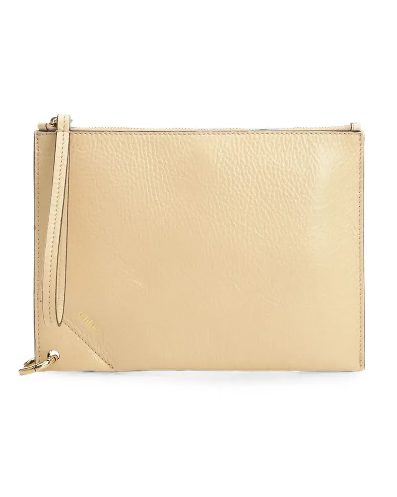 Chloé Spin leather pouch - Nude Nude