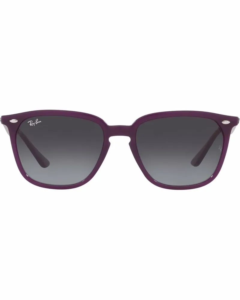 Ray Ban Sonnenbrille mit eckigem Gestell - Grau Grau