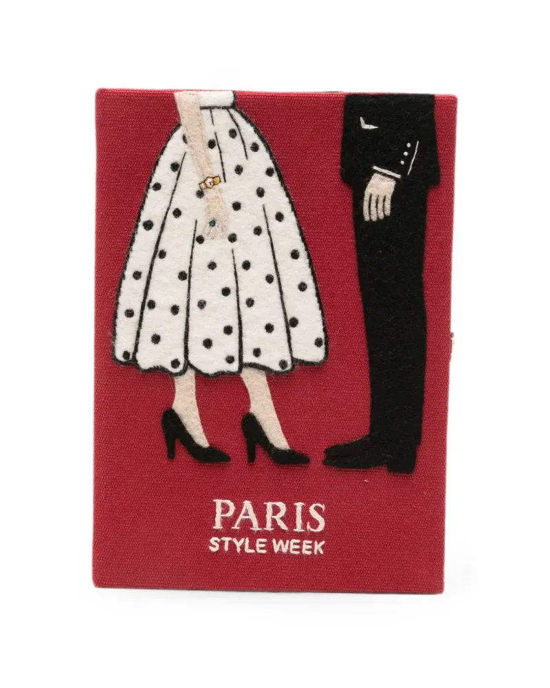 Olympia Le-Tan Paris Style Week clutch bag - Rot Rot