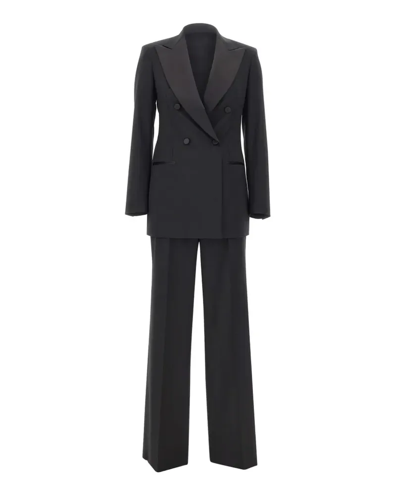 Tagliatore S-Eleniaad double-breasted trouser suit - Schwarz Schwarz