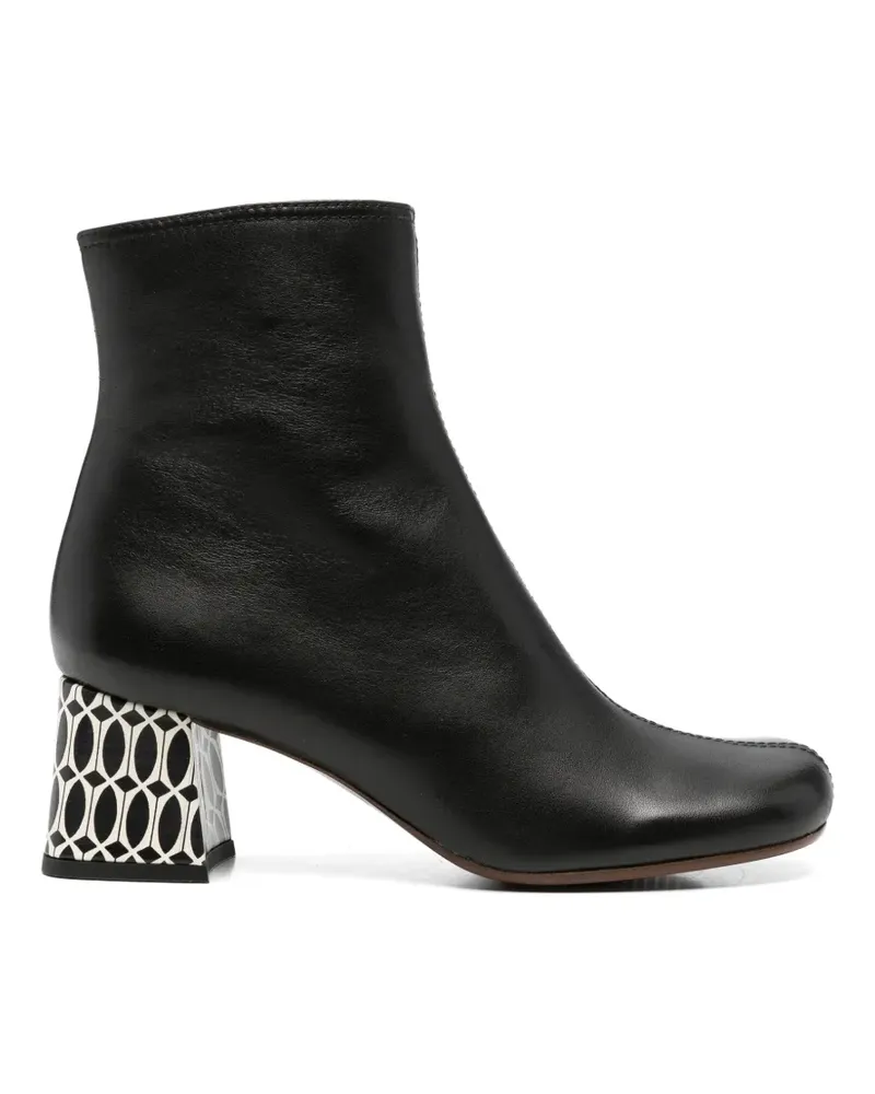 Chie Mihara Muki Stiefeletten mit geometrischem Muster - Schwarz Schwarz