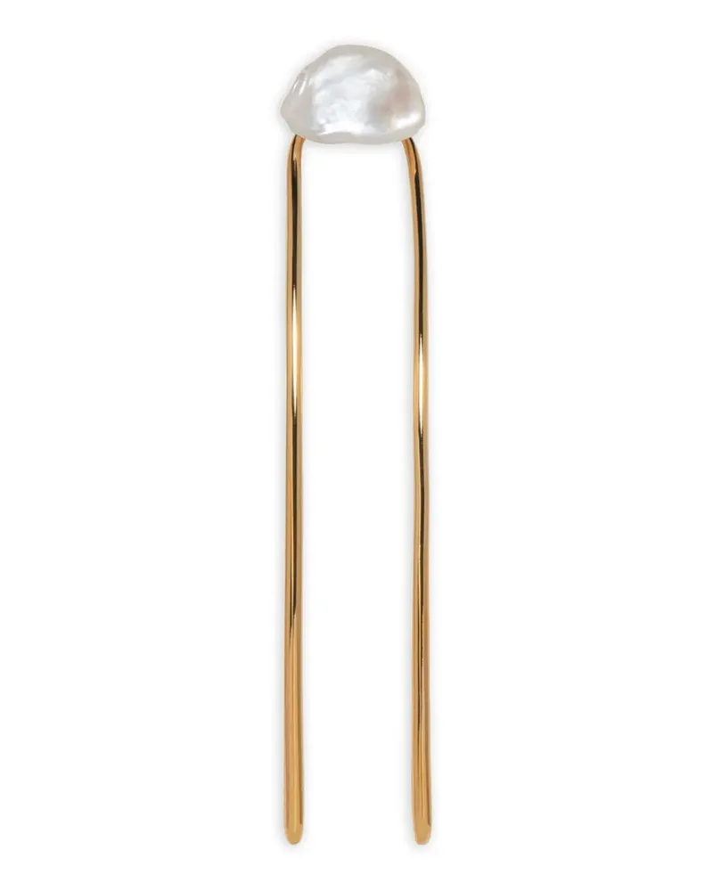 Jennifer Behr Rita pearl-embellished hair pin - Gold Gold