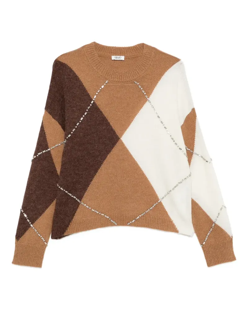 Liu Jo Pullover mit Argyle-Muster - Braun Braun