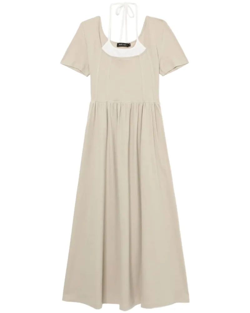 Tout a Coup Neckholder-Kleid - Nude Nude