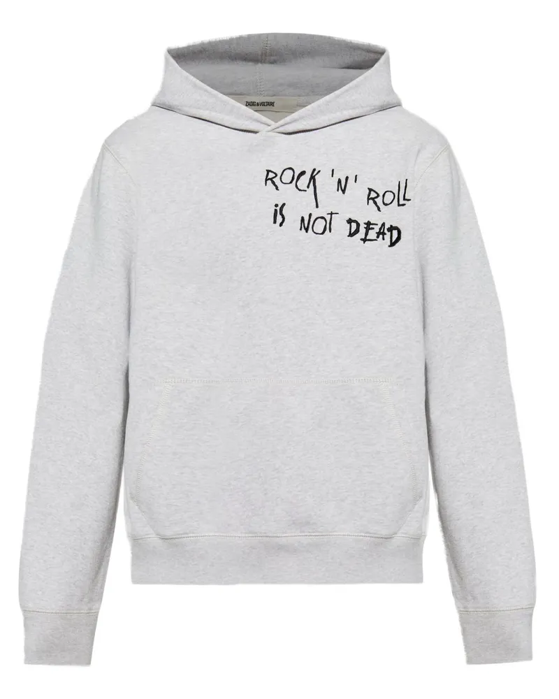 Zadig & Voltaire Sweatshirt mit Slogan-Stickerei - Grau Grau