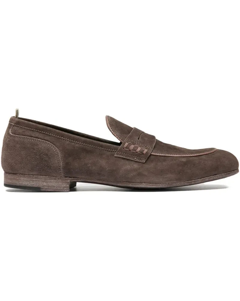 Officine Creative Italia Penny-Loafer aus Wildleder - Braun Braun