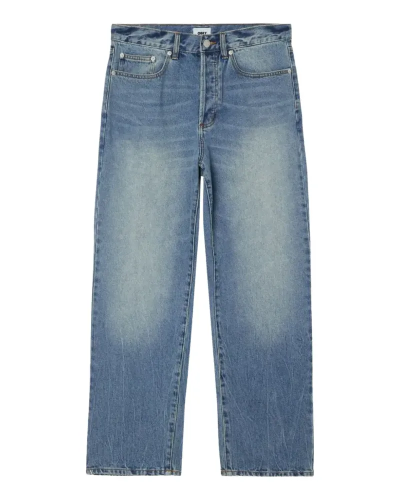 Obey Boxcar Straight-Leg-Jeans - Blau Blau