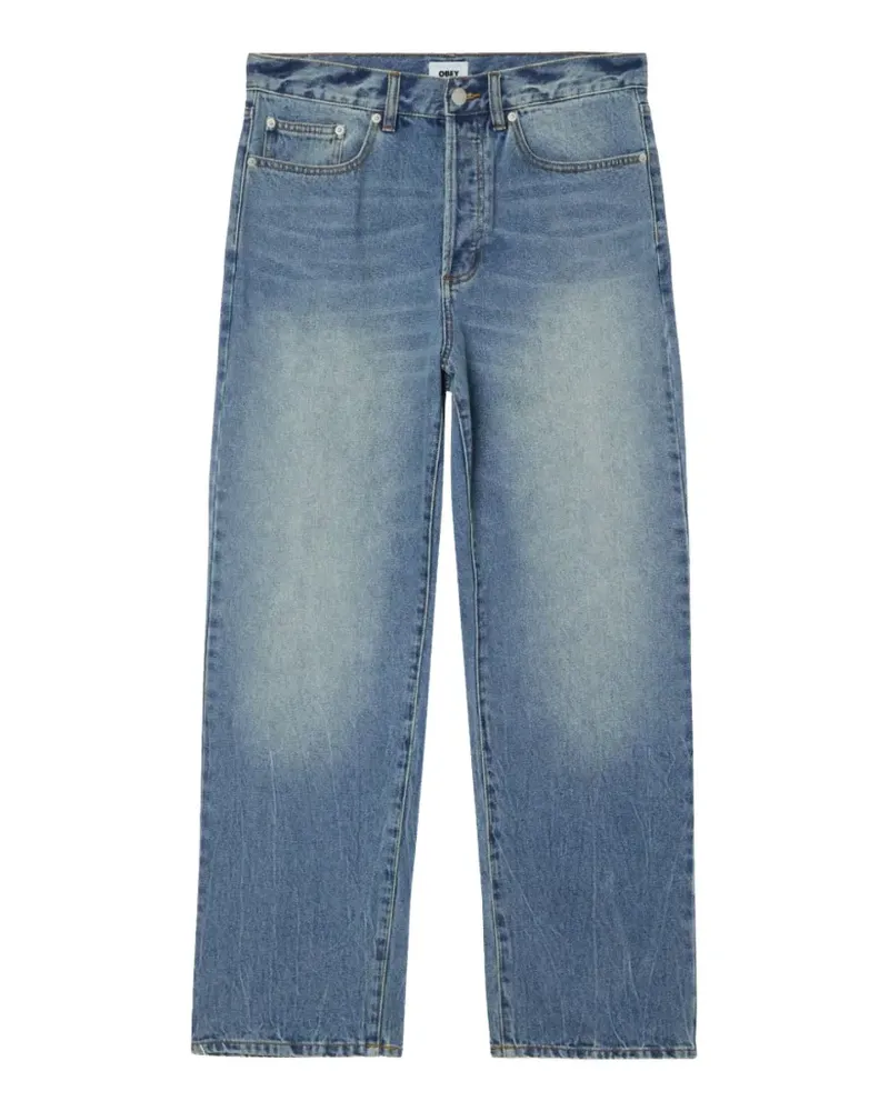 Obey Boxcar Straight-Leg-Jeans - Blau Blau