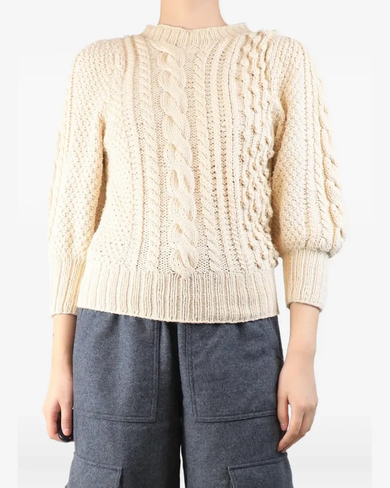 APIECE APART mixed-knit jumper - Nude Nude