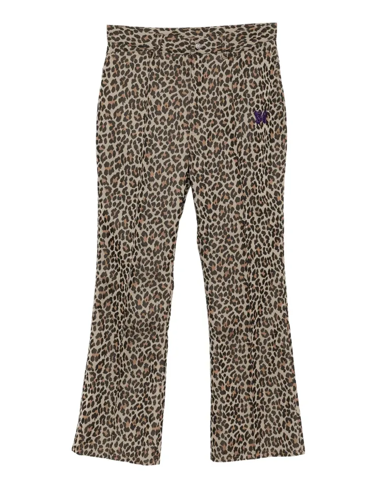 NEEDLES Hose mit Leoparden-Print - Braun Braun