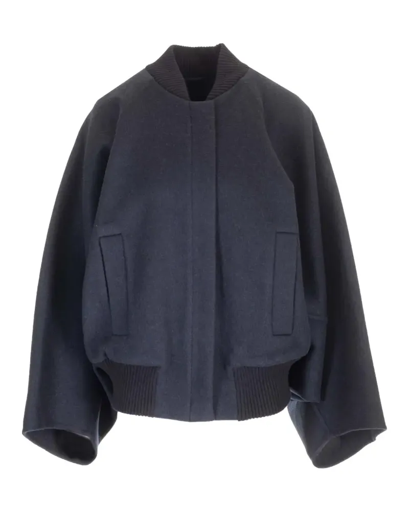 Max Mara cashmere bomber jacket - Blau Blau
