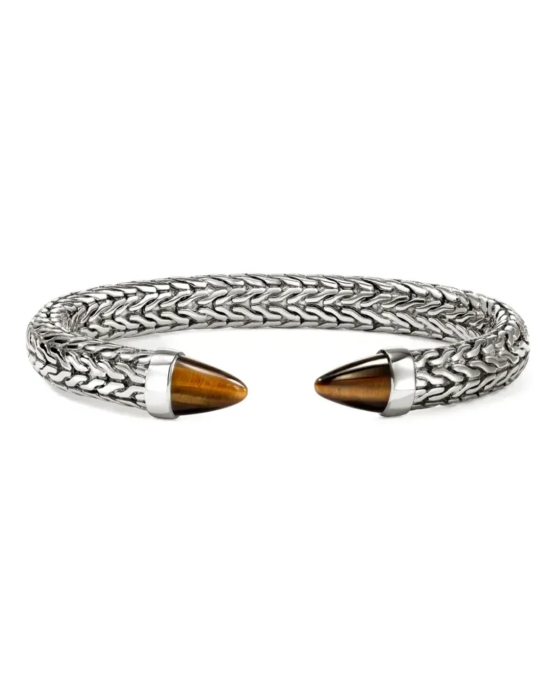 John Hardy Tigerauge-Armband aus Sterlingsilber Silber