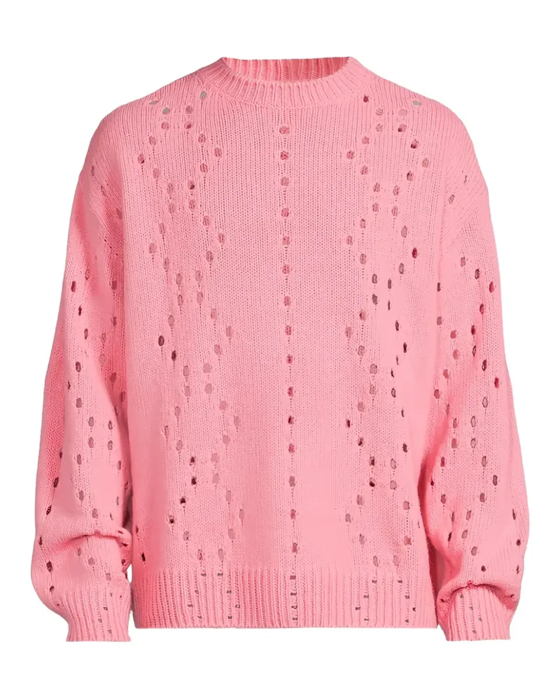 Givenchy Pullover im Distressed-Look - Rosa Rosa