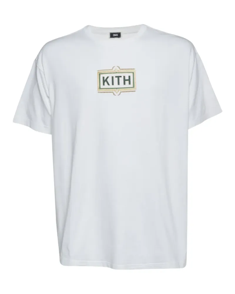 KITH T-Shirt mit verziertem Logo - Weiß Weiß