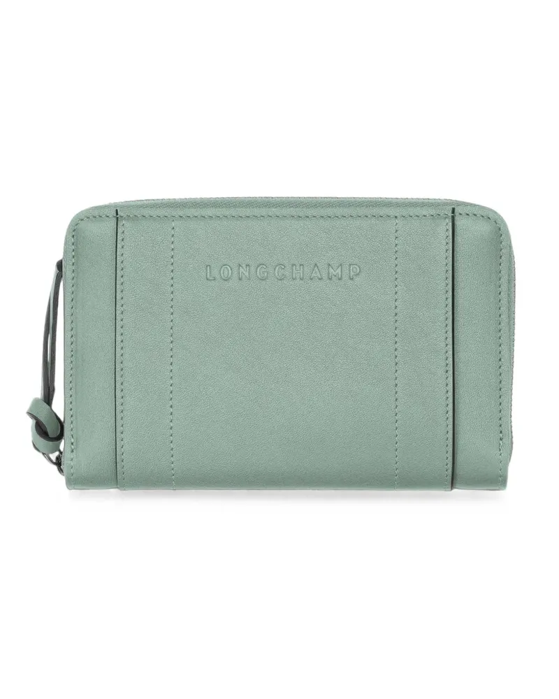 Longchamp 3D Portemonnaie mit Reißverschluss - Grün Grün
