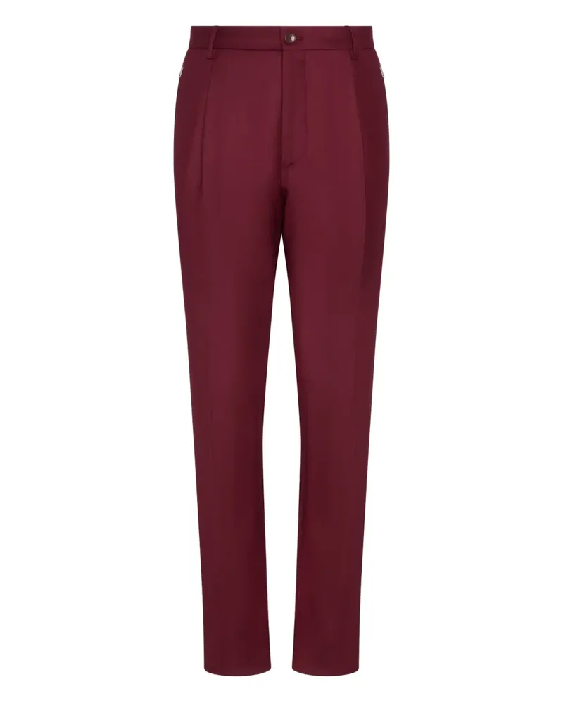 Etro Geknöpfte Hose mit Falten - Rot Rot