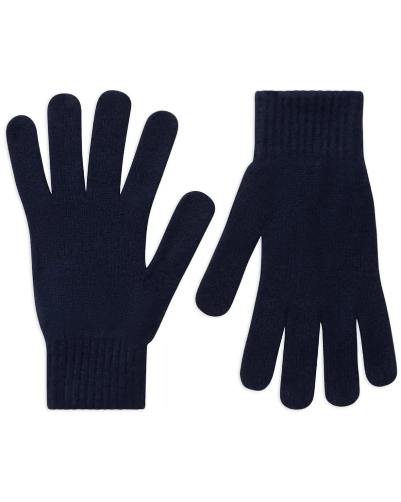 Pringle of Scotland Classic Handschuhe aus Kaschmir - Blau Blau