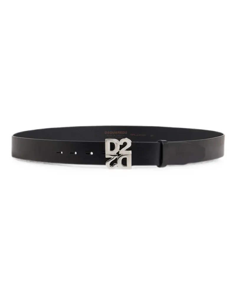 Dsquared2 D2 Upside Down Gürtel - Schwarz Schwarz