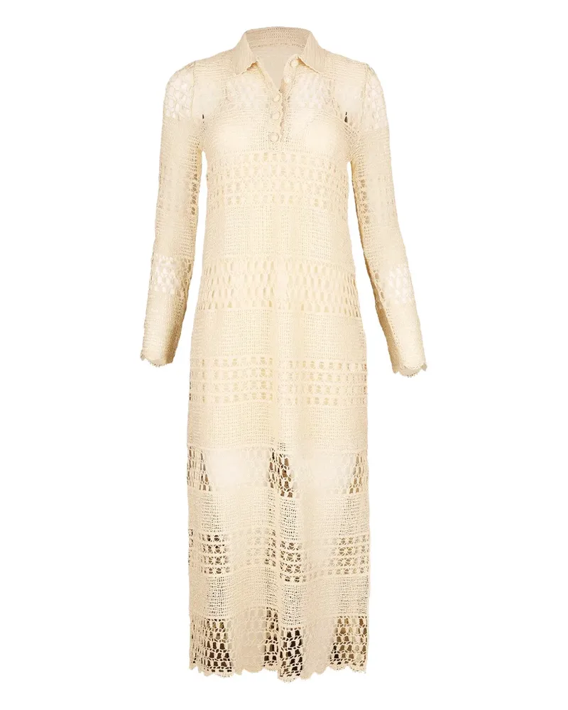 Zimmermann Gehäkeltes Wanderlust Sonnenkleid - Nude Nude
