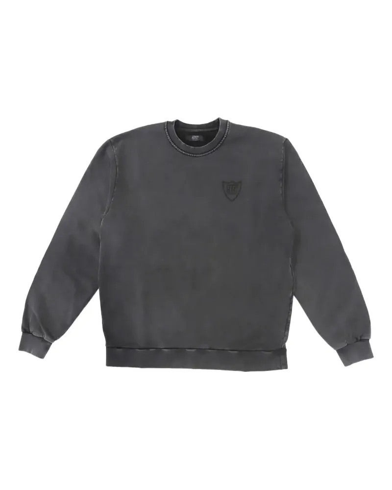 HTC Hollywood Trading Company logo-print sweatshirt - Grau Grau
