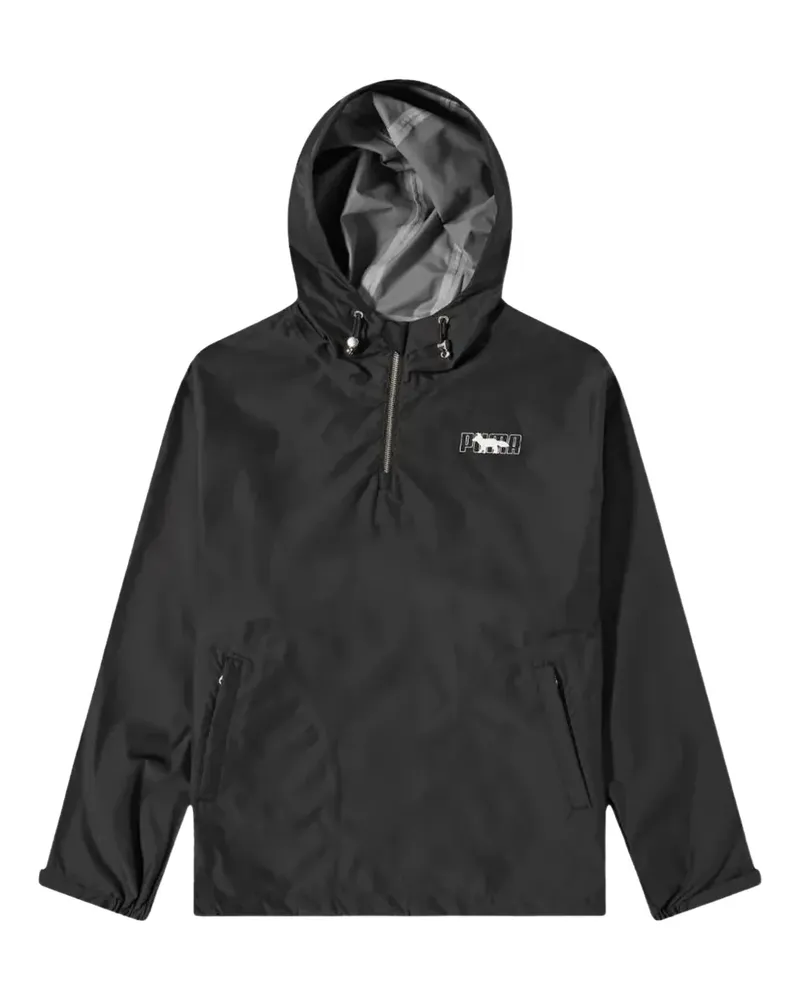 Puma x Maison Kitsune Smock hooded windbreaker - Schwarz Schwarz