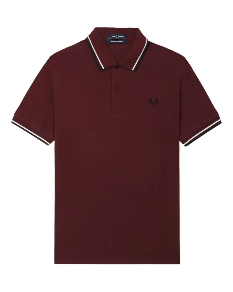 Fred Perry Poloshirt mit Lorbeerkranz - Rot Rot
