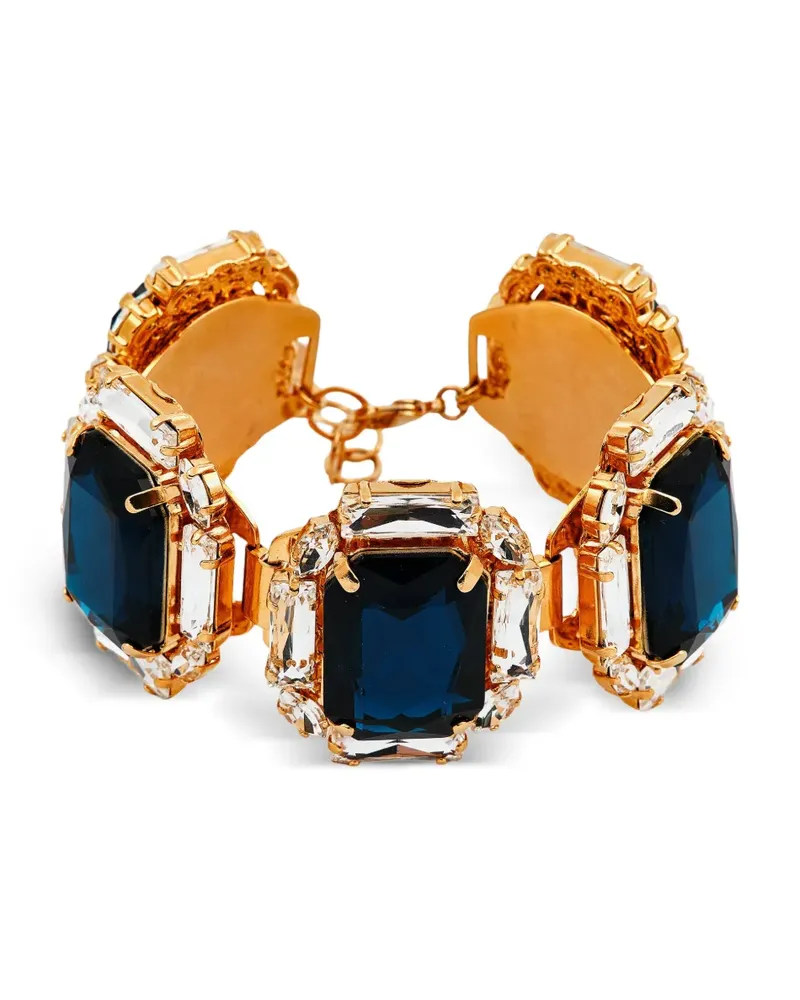 Anton Heunis Vergoldete Electra Armbänder mit Kristallen - Blau Blau