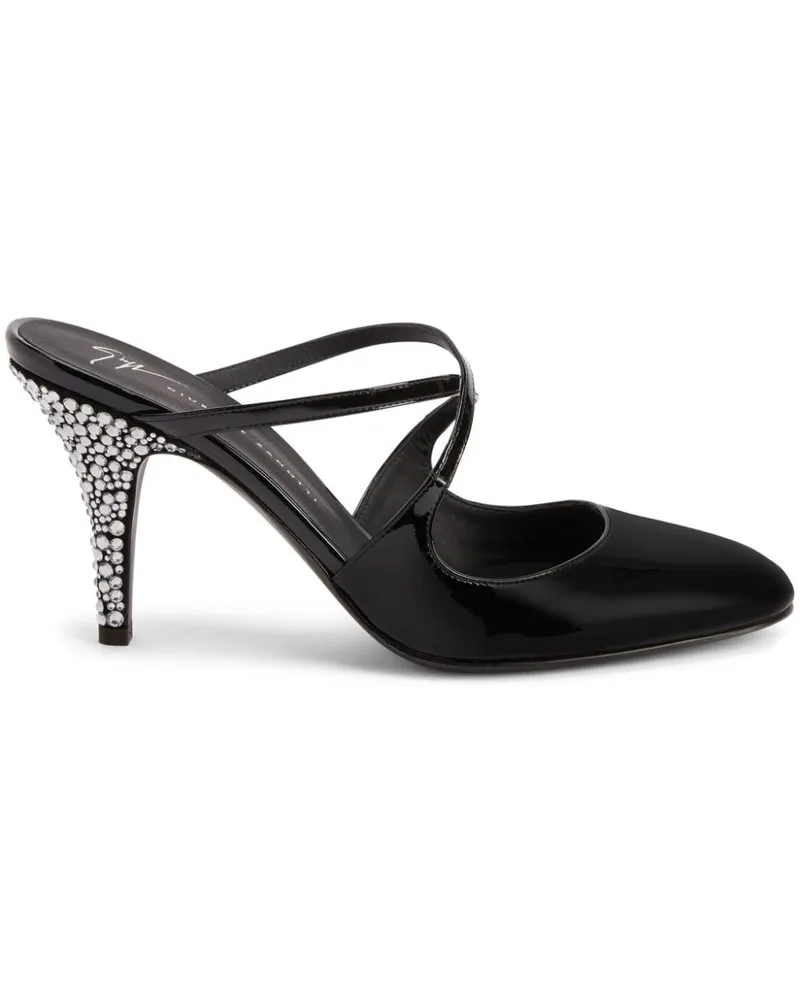 Giuseppe Zanotti Marthe Sandalen mit Kristallen 85mm - Schwarz Schwarz