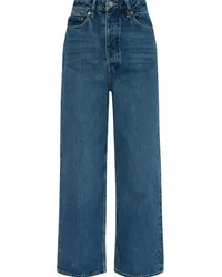 Samsøe & Samsøe Gerade Jeans aus Bio-Baumwolle Blau