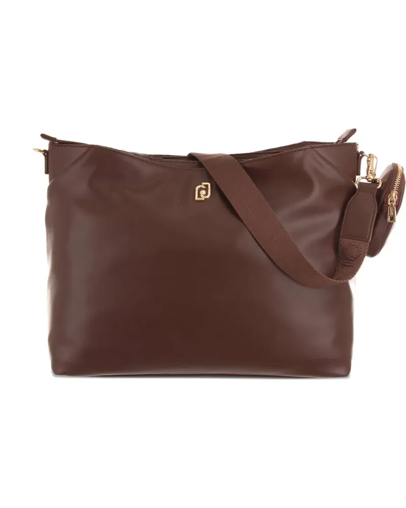 Liu Jo medium logo-plaque tote bag - Braun Braun