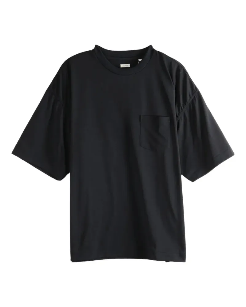 nanamica pocket-detail T-shirt - Schwarz Schwarz