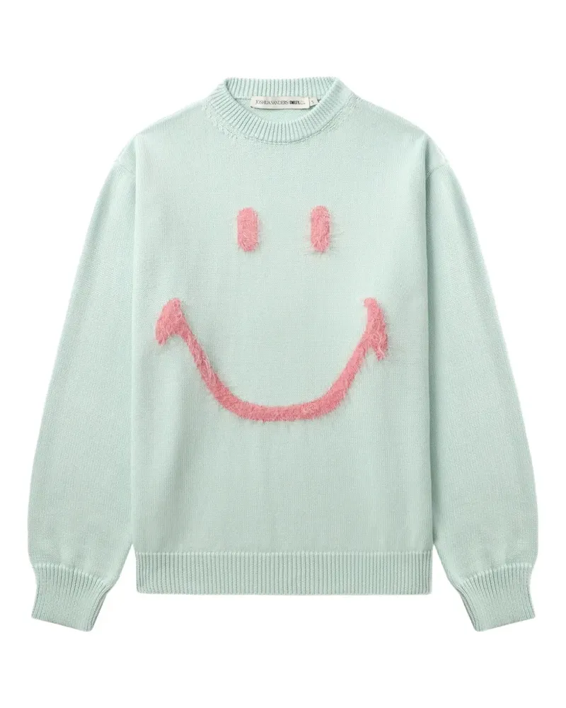 Joshua Sanders Pullover mit Smiley - Grün Grün