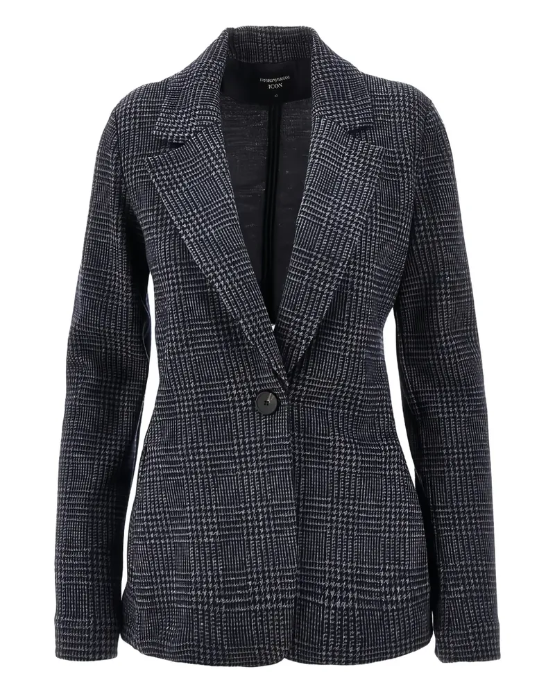 Emporio Armani Prince-of-Wales blazer - Blau Blau