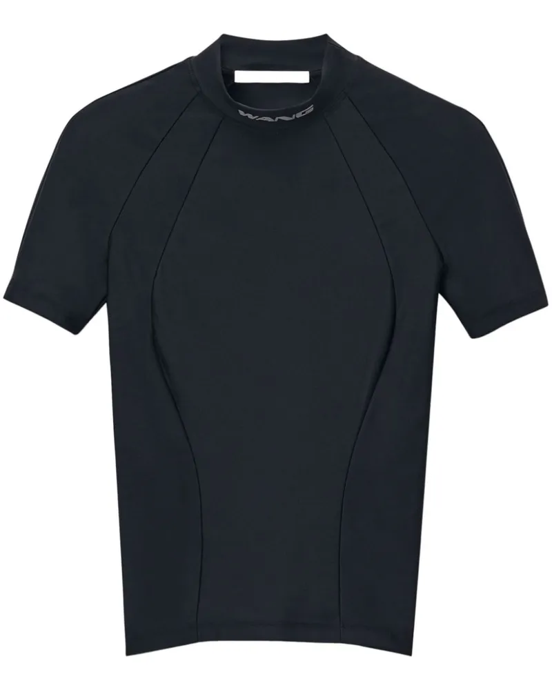 Alexander Wang T-Shirt mit Stehkragen - Schwarz Schwarz