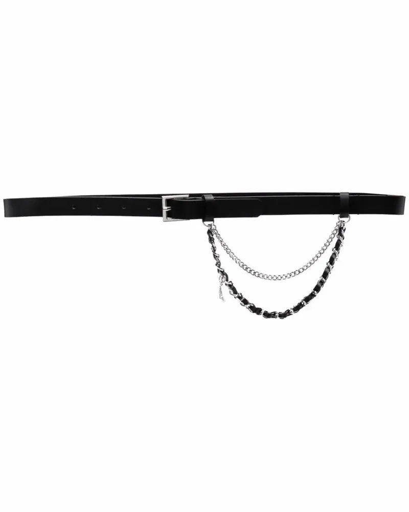 Zadig & Voltaire chain-link leather belt - Schwarz Schwarz
