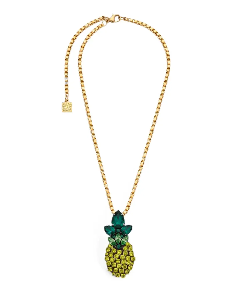 Stella Jean Halskette mit Ananas-Anhänger - Gold Gold
