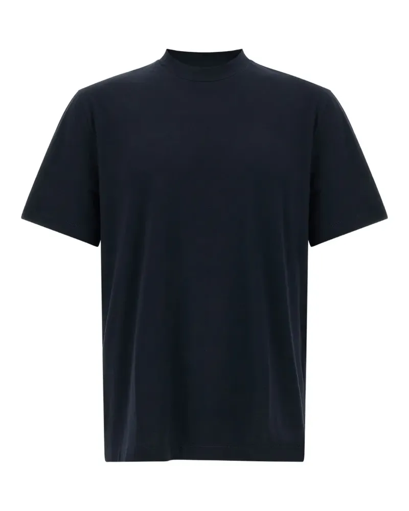 Brioni T-Shirt mit Logo-Stickerei - Blau Blau