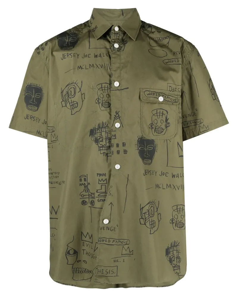 Junya Watanabe Hemd mit grafischem Print - Grün Grün
