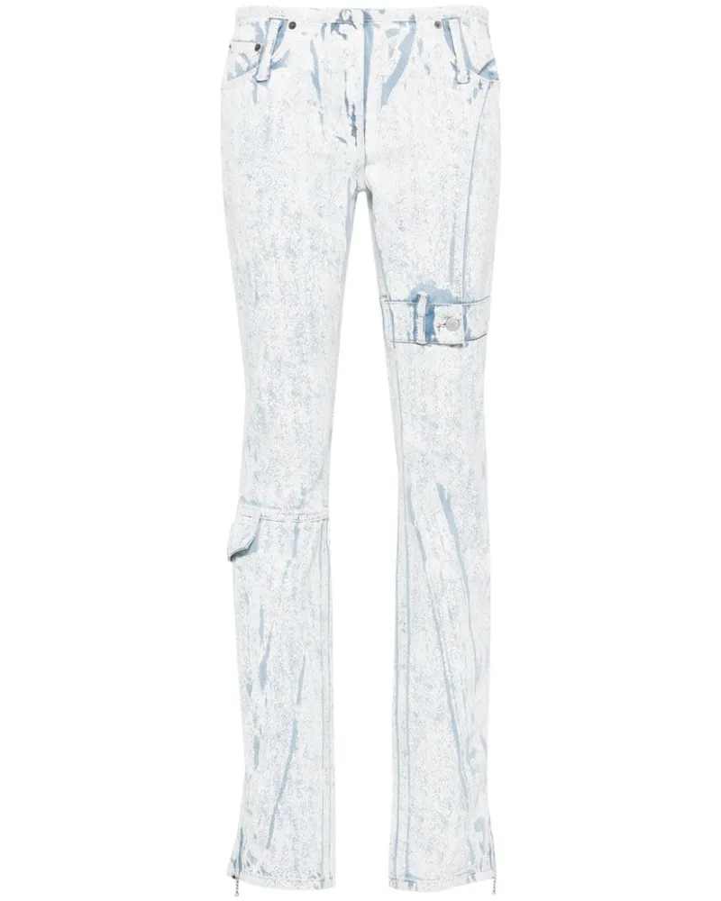 Acne Studios Tief sitzende Tapered-Jeans - Blau Blau