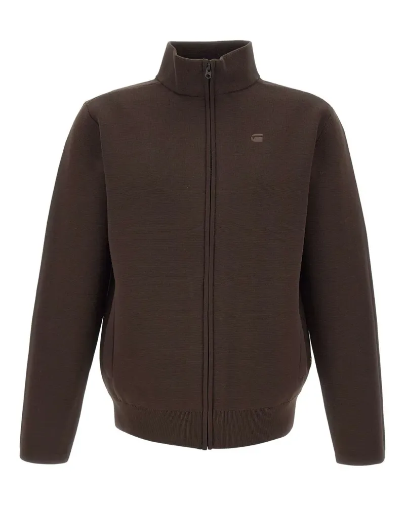 G-STAR RAW zip-up sweatshirt - Braun Braun