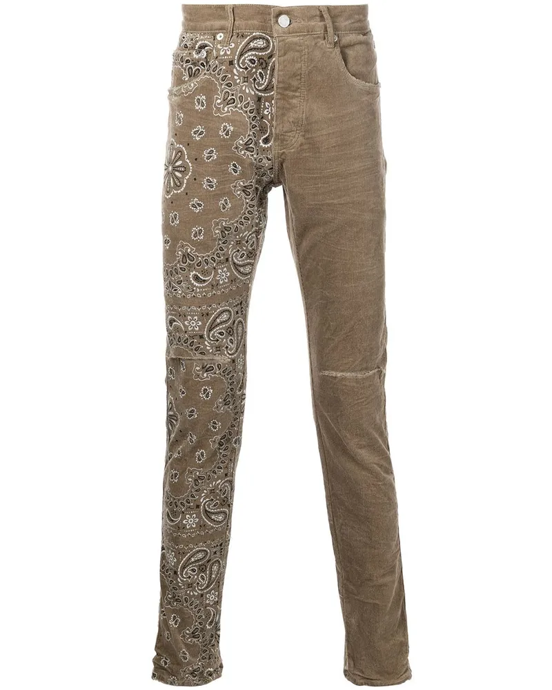 PURPLE BRAND Skinny-Jeans aus Cord - Nude Nude