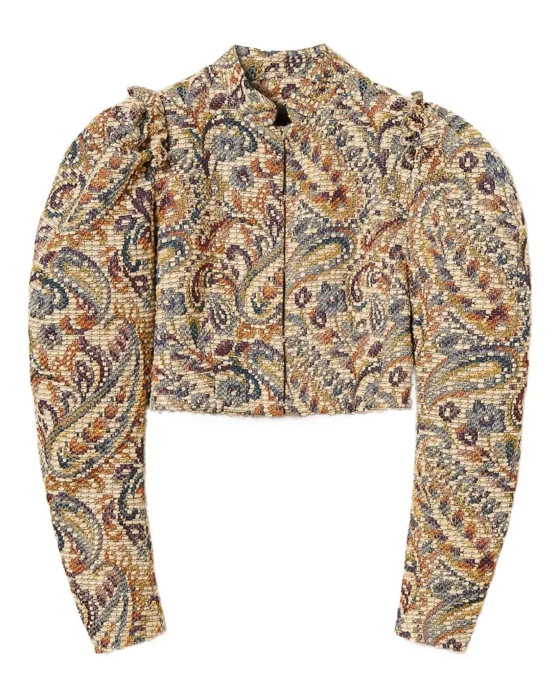 Twin-Set Paisley-Jacke mit Puffärmeln - Nude Nude
