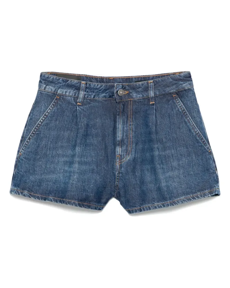 Dondup Jeans-Shorts mit Logo-Patch - Blau Blau