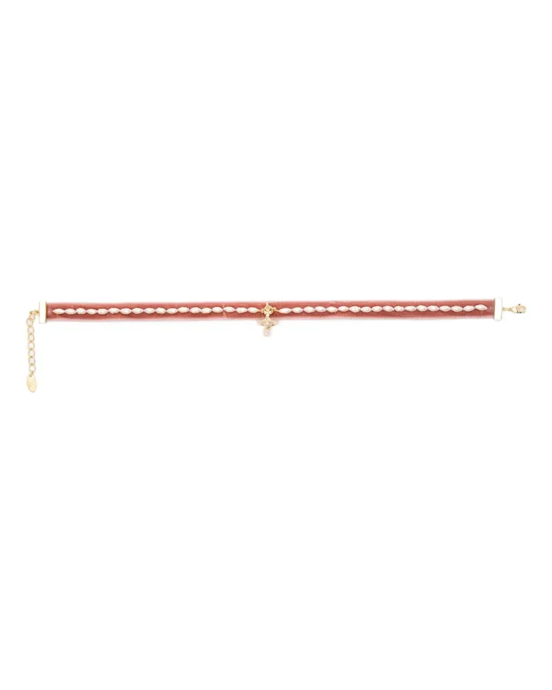 Vivienne Westwood aleksa pearl choker necklaces - Rosa Rosa