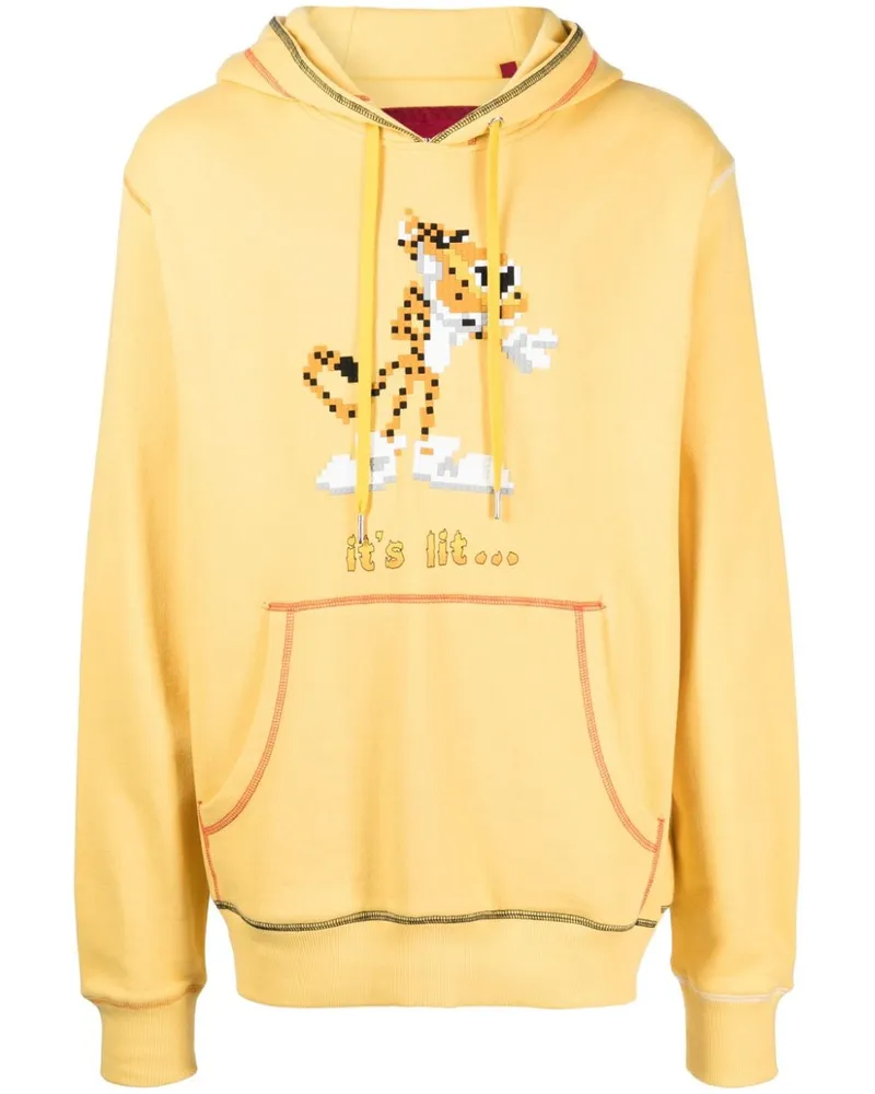 Mostly Heard Rarely Seen Hoodie It Lit-Print - Gelb Gelb
