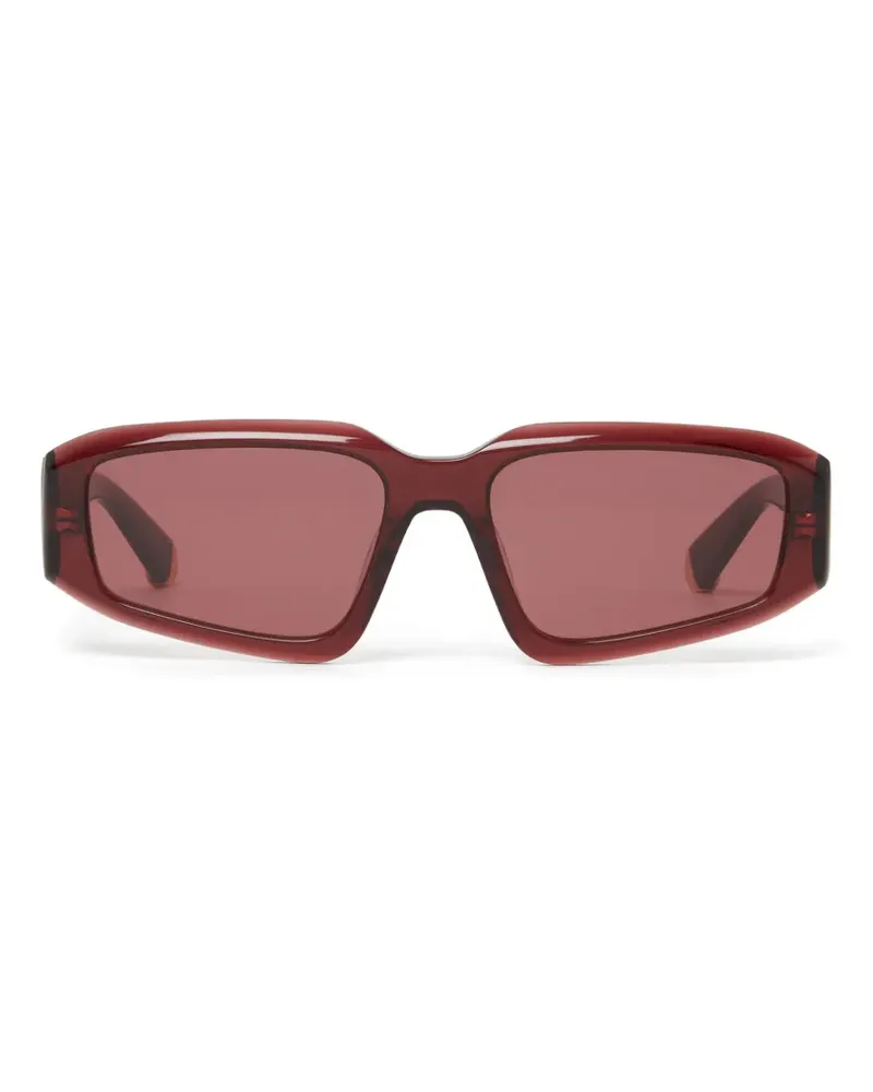 Stella McCartney Sonnenbrille mit geometrischem Gestell - Rot Rot